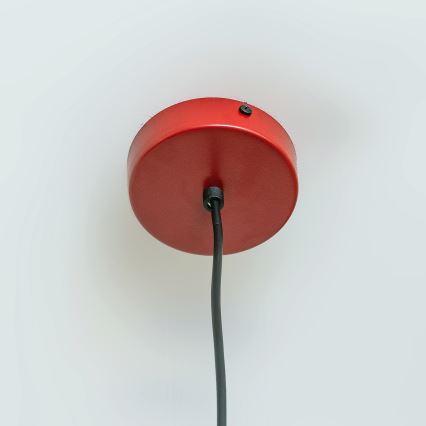 Viseča svetilka ETNA 1xE27/15W/230V, premer 18,5 cm, rdeča