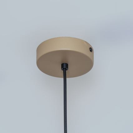 Viseča svetilka ETNA II na kablu 1xE27/15W/230V, premer 18,5 cm, bež