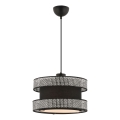 Viseča svetilka HALO 1xE27/60W/230V črna/siva