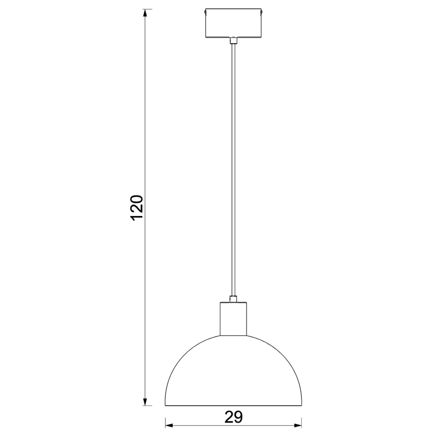Viseča svetilka HANDA 1xE27/15W/230V rjava