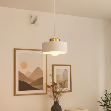 Viseča svetilka IGNIA z napajalnim kablom, 1xE27/60W/230V, bela