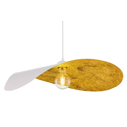 Viseča svetilka LEAF 1xE27/15W/230V bela/zlata