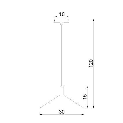 Viseča svetilka na kabelu ANEGA 1xGX53/15W/230V, Ø 30 cm, bež