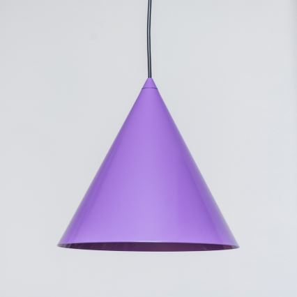 Viseča svetilka na kabelu ETNA 1xE27/15W/230V, premer 25 cm, vijolična