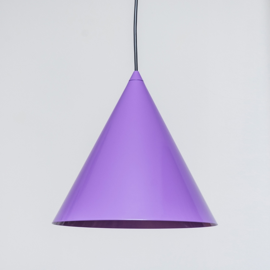 Viseča svetilka na kabelu ETNA 1xE27/15W/230V, premer 25 cm, vijolična
