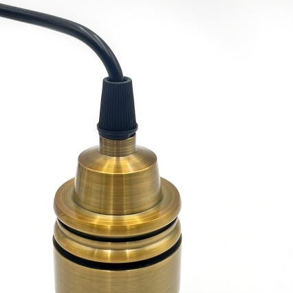 Viseča svetilka na kabelu HECTOR 1xE27/15W/230V bela/medena premer 20 cm