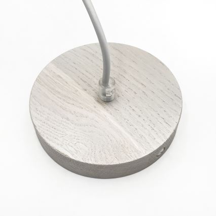 Viseča svetilka na kablu AIDA 1xE27/60W/230V Ø 35 cm hrast/bela