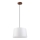 Viseča svetilka na kablu AIDA 1xE27/60W/230V Ø 35 cm hrast/oreh/bela