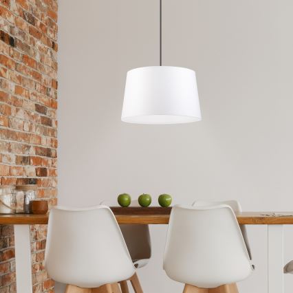 Viseča svetilka na kablu AIDA 1xE27/60W/230V Ø 35 cm hrast/oreh/bela