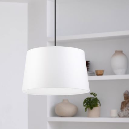 Viseča svetilka na kablu AIDA 1xE27/60W/230V Ø 35 cm hrast/oreh/bela