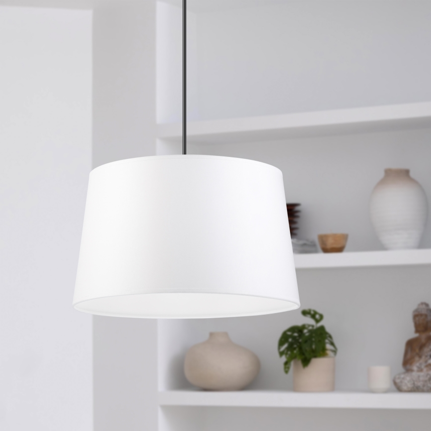 Viseča svetilka na kablu AIDA 1xE27/60W/230V Ø 35 cm hrast/oreh/bela