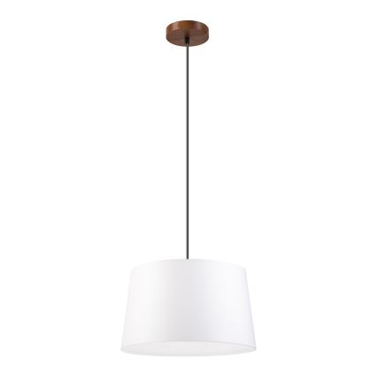 Viseča svetilka na kablu AIDA 1xE27/60W/230V Ø 35 cm hrast/oreh/bela