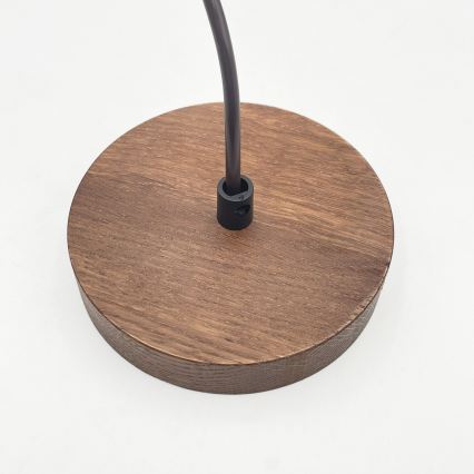 Viseča svetilka na kablu AIDA 1xE27/60W/230V Ø 35 cm hrast/oreh/bela