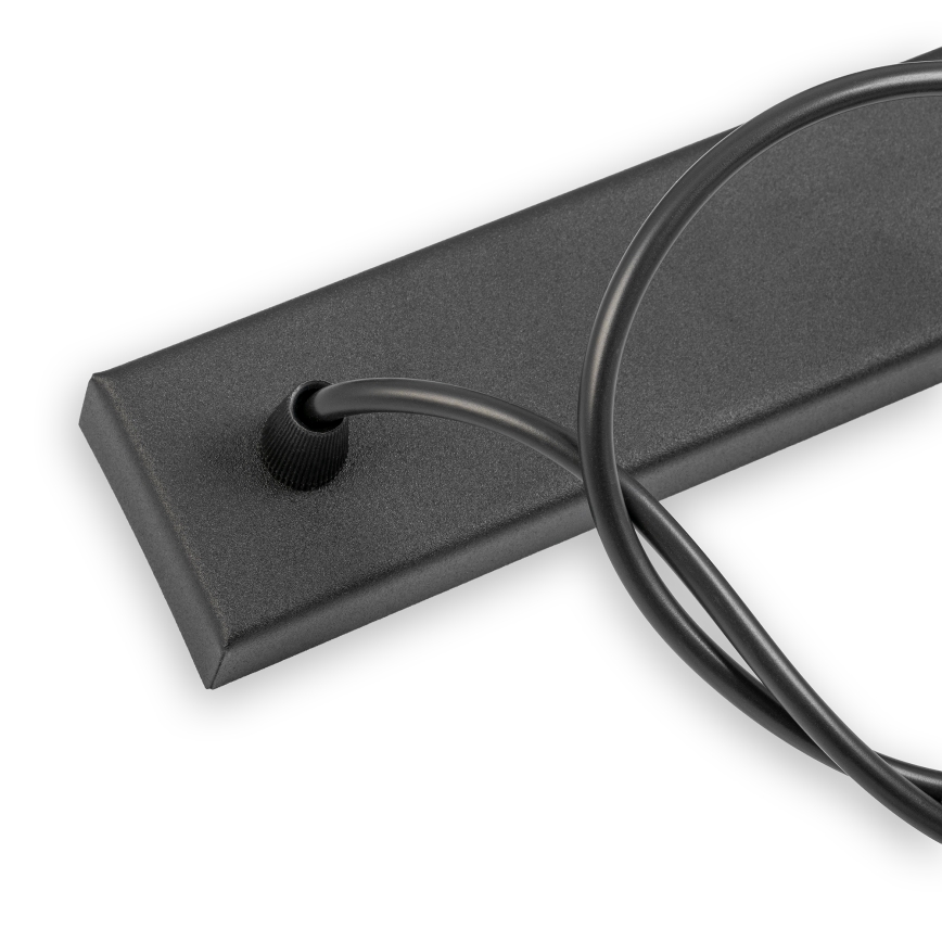 Viseča svetilka na kablu ALBA 3xE27/15W/230V črna/rjava