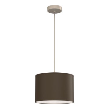 Viseča svetilka na kablu ARDEN 1xE27/15W/230V, premer 25 cm, bež/rjava
