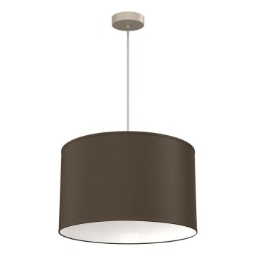 Viseča svetilka na kablu ARDEN 1xE27/15W/230V Ø 40 cm bež/rjava
