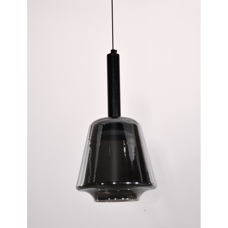 Viseča svetilka na kablu BUENO 1xGX53/9W/230V, premer 18 cm, dimno črna