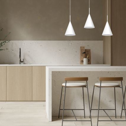 Viseča svetilka na kablu CAPITAL 1xGX53/15W/230V, premer 17 cm, bela