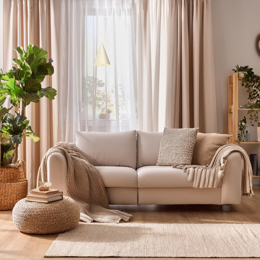 Viseča svetilka na kablu CAPITAL 1xGX53/15W/230V, premer 17 cm, kremna