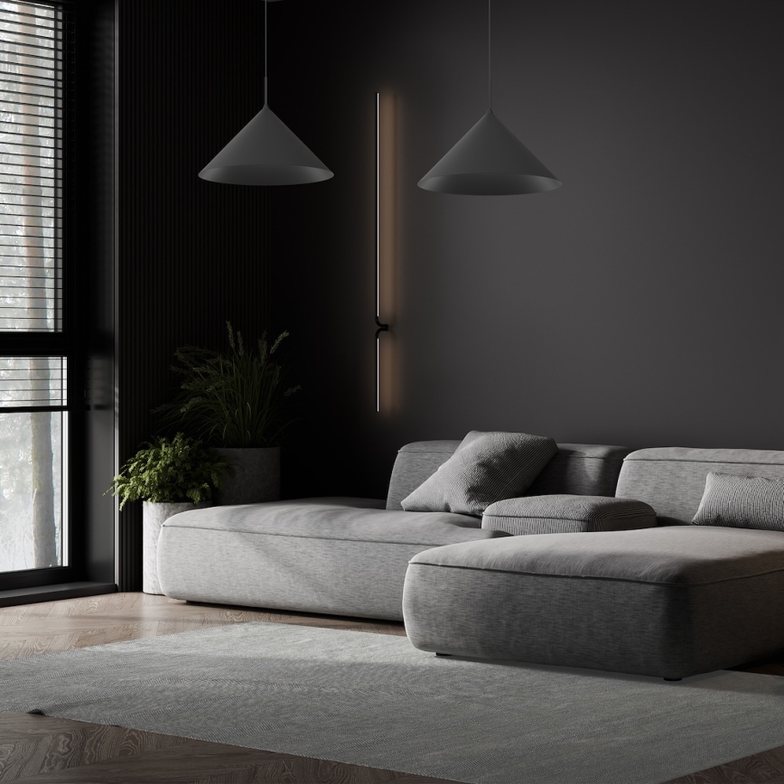 Viseča svetilka na kablu CAPITAL 1xGX53/15W/230V, premer 46 cm, črna