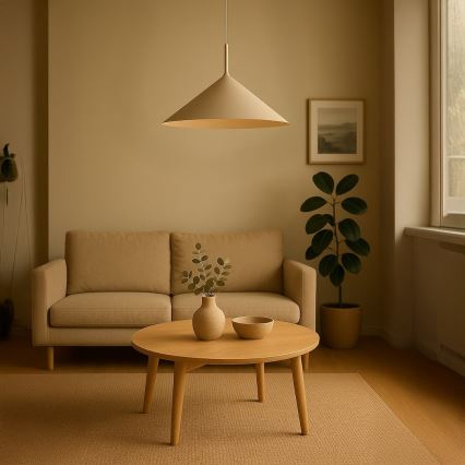 Viseča svetilka na kablu CAPITAL 1xGX53/15W/230V, premer 60 cm, taupe