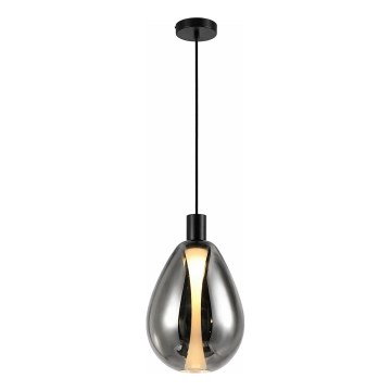 Viseča svetilka na kablu DENSO 1xG9/5W/230V Ø 20 cm črni krom