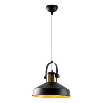 Viseča svetilka na kablu DODO 1xE27/40W/230V črna/bronasta