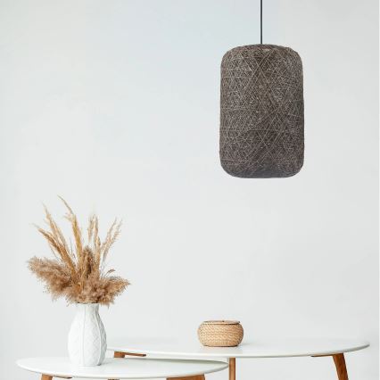 Viseča svetilka na kablu ELLEN 1xE27/20W/230V, Ø 30 cm, antracit