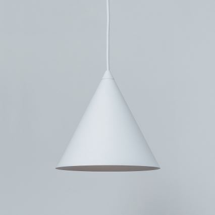 Viseča svetilka na kablu ETNA 1xE27/15W/230V premer 18,5 cm bela