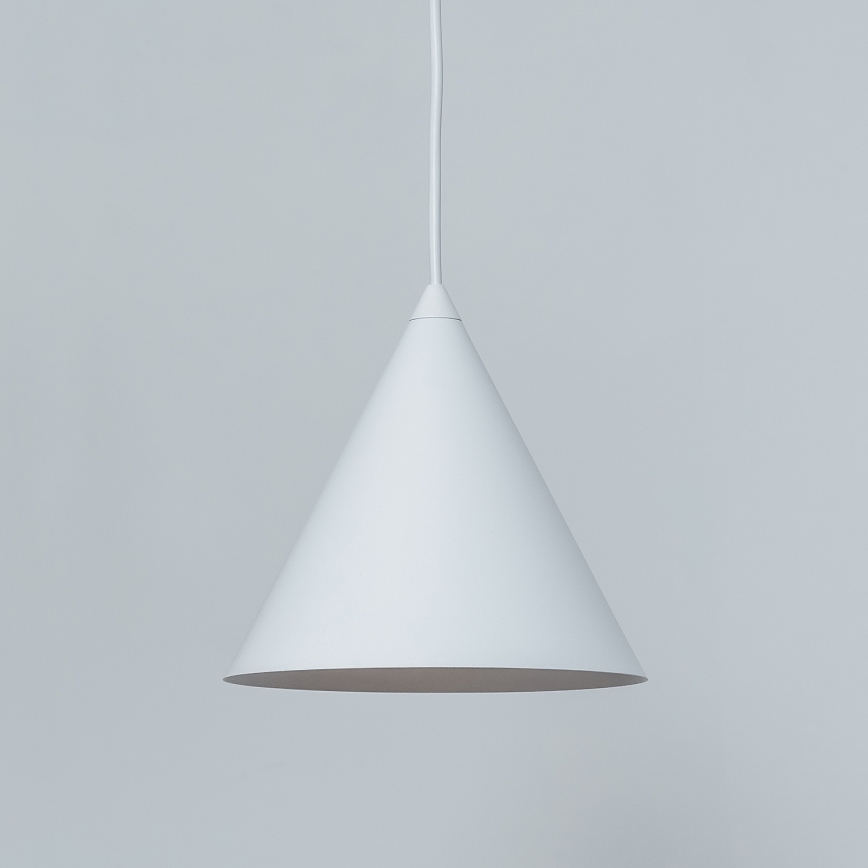 Viseča svetilka na kablu ETNA 1xE27/15W/230V premer 18,5 cm bela
