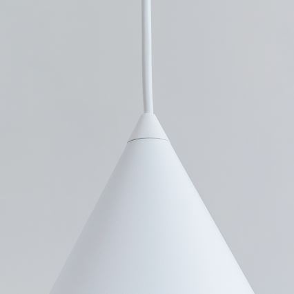 Viseča svetilka na kablu ETNA 1xE27/15W/230V premer 18,5 cm bela