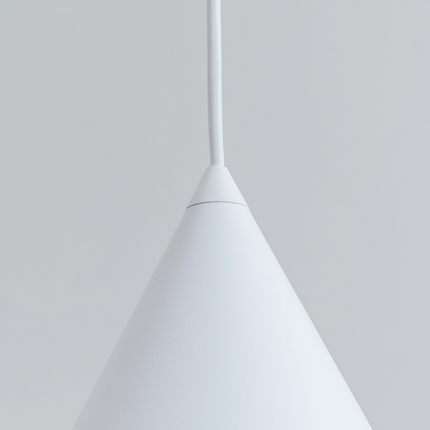 Viseča svetilka na kablu ETNA 1xE27/15W/230V premer 18,5 cm bela