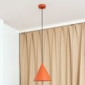 Viseča svetilka na kablu ETNA 1xE27/15W/230V, premer 25 cm, oranžna