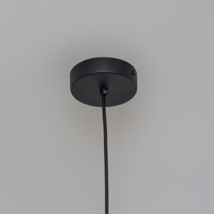 Viseča svetilka na kablu ETNA II 1xE27/15W/230V, premer 18,5 cm, črna