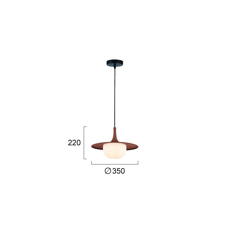 Viseča svetilka na kablu FRED 1xG9/10W/230V rjava