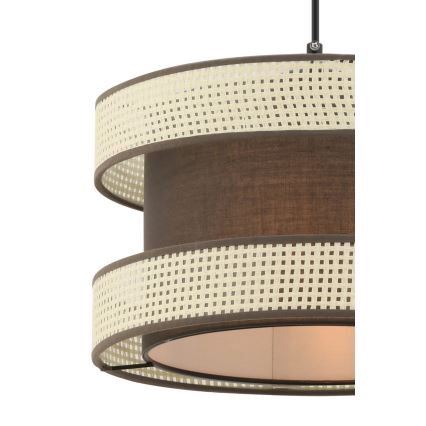 Viseča svetilka na kablu HALO 1xE27/60W/230V rjava/kremna