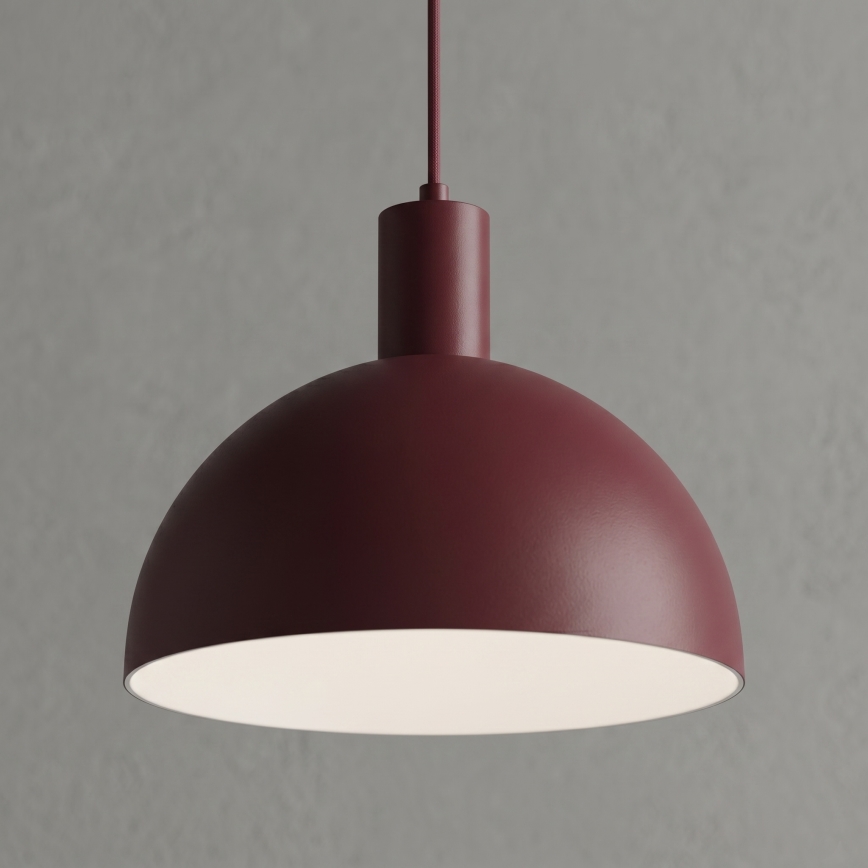 Viseča svetilka na kablu HANDA 1xE27/15W/230V bordo