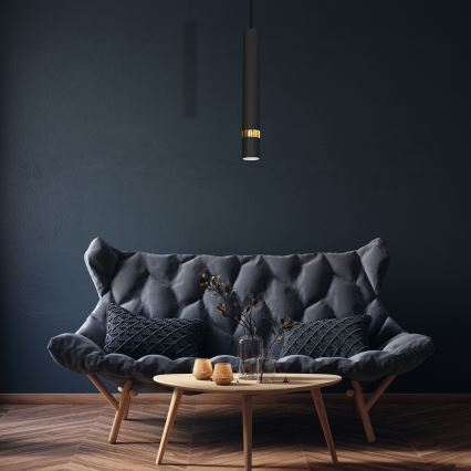 Viseča svetilka na kablu JOKER 1xGU10/25W/230V črna/zlata