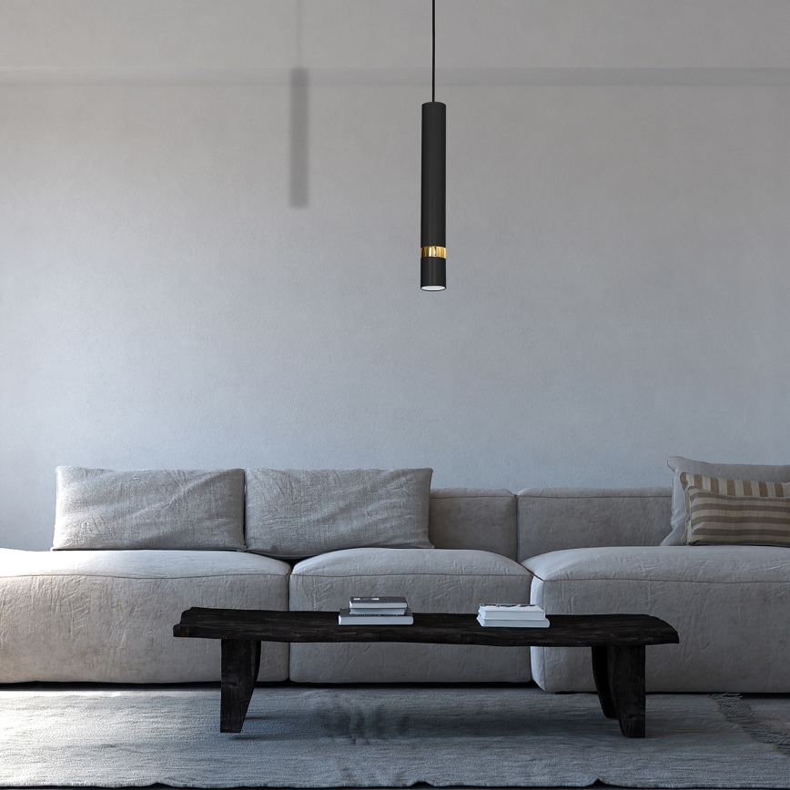 Viseča svetilka na kablu JOKER 1xGU10/25W/230V črna/zlata