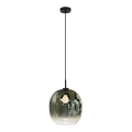 Viseča svetilka na kablu MIRROR 1xE27/14W/230V dimno zelena