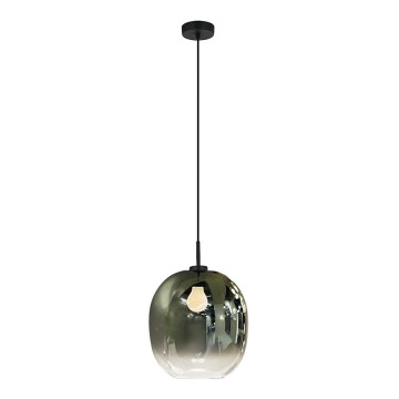 Viseča svetilka na kablu MIRROR 1xE27/14W/230V dimno zelena