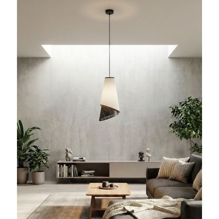 Viseča svetilka na kablu MODA 1xE27/15W/230V siva/črna