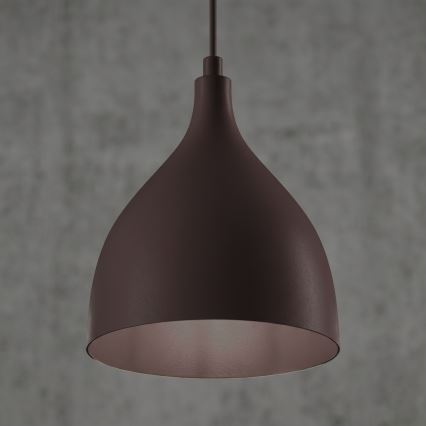Viseča svetilka na kablu NOAK CLASSIC 1xE27/15W/230V rjava