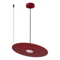 Viseča svetilka na kablu PIATTO 1xGX53/15W/230V premer 35 cm bordo