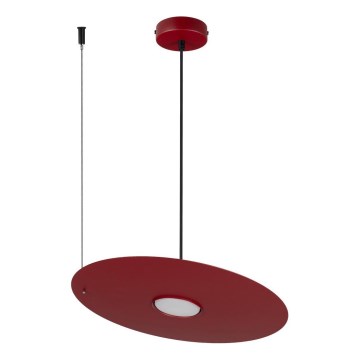 Viseča svetilka na kablu PIATTO 1xGX53/15W/230V premer 35 cm bordo