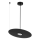 Viseča svetilka na kablu PIATTO 1xGX53/15W/230V premer 35 cm črna