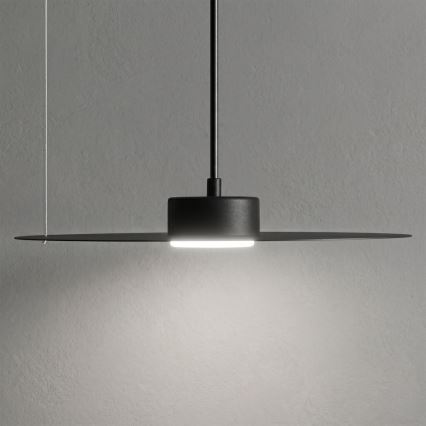Viseča svetilka na kablu PIATTO 1xGX53/15W/230V premer 35 cm črna