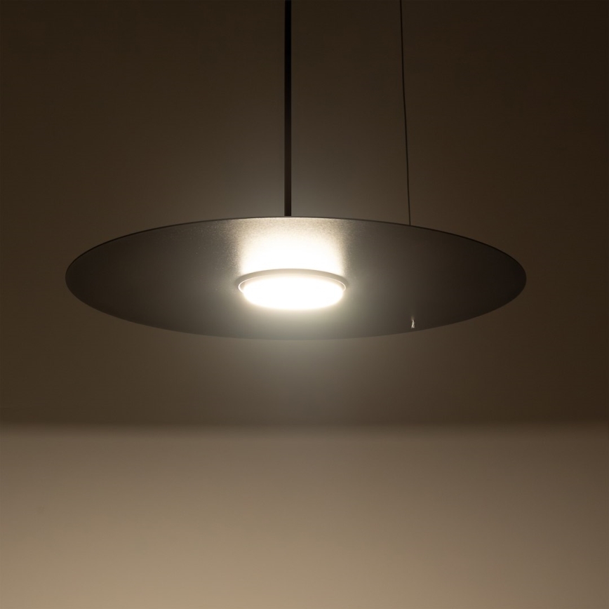 Viseča svetilka na kablu PIATTO 1xGX53/15W/230V premer 35 cm črna