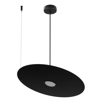 Viseča svetilka na kablu PIATTO 1xGX53/15W/230V Ø 45 cm črna