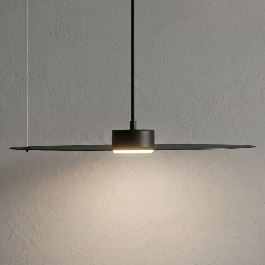 Viseča svetilka na kablu PIATTO 1xGX53/15W/230V Ø 45 cm črna